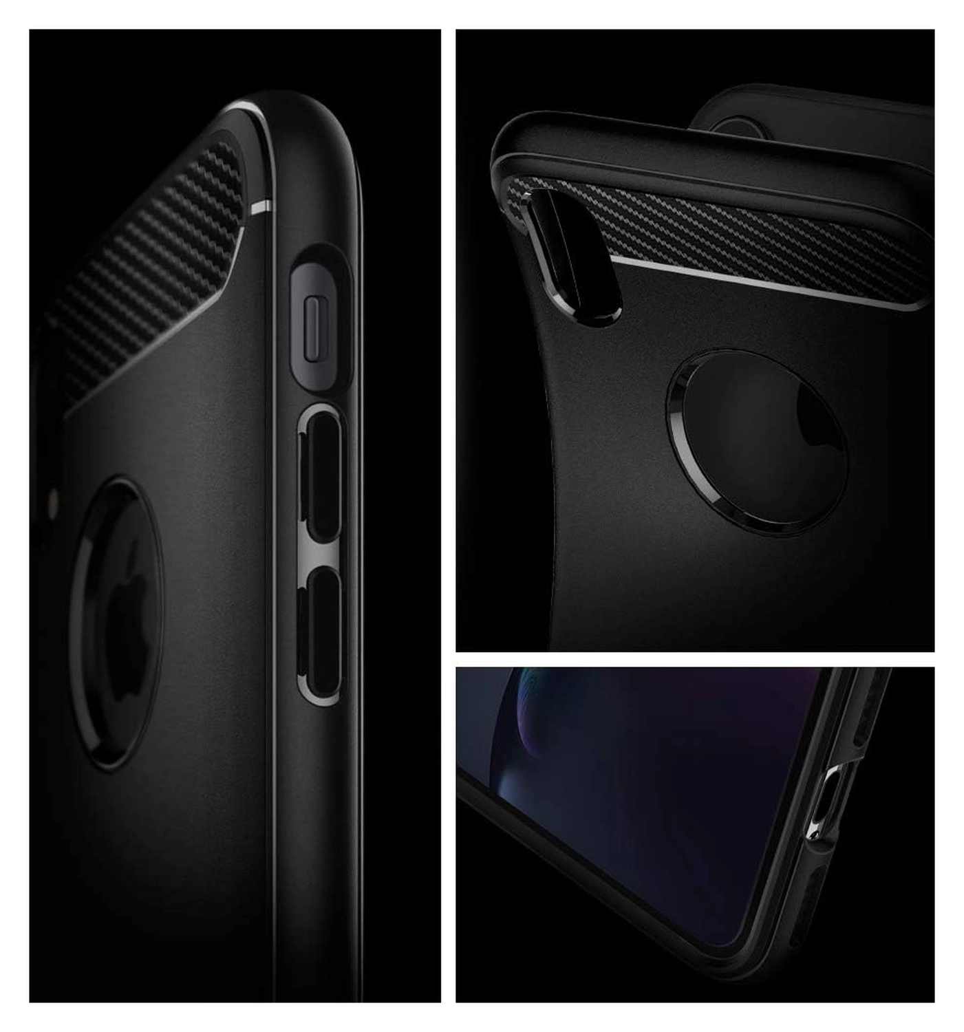 Spigen Rugged Armor Apple iPhone XR Hoesje Matte Black afbeelding 5