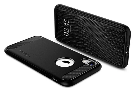Spigen Rugged Armor Apple iPhone XR Hoesje Matte Black afbeelding 2