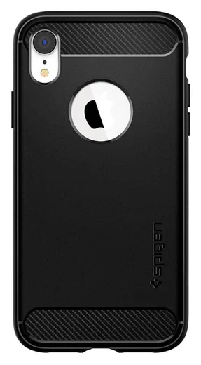 Spigen Rugged Armor Apple iPhone XR Hoesje Matte Black afbeelding 12