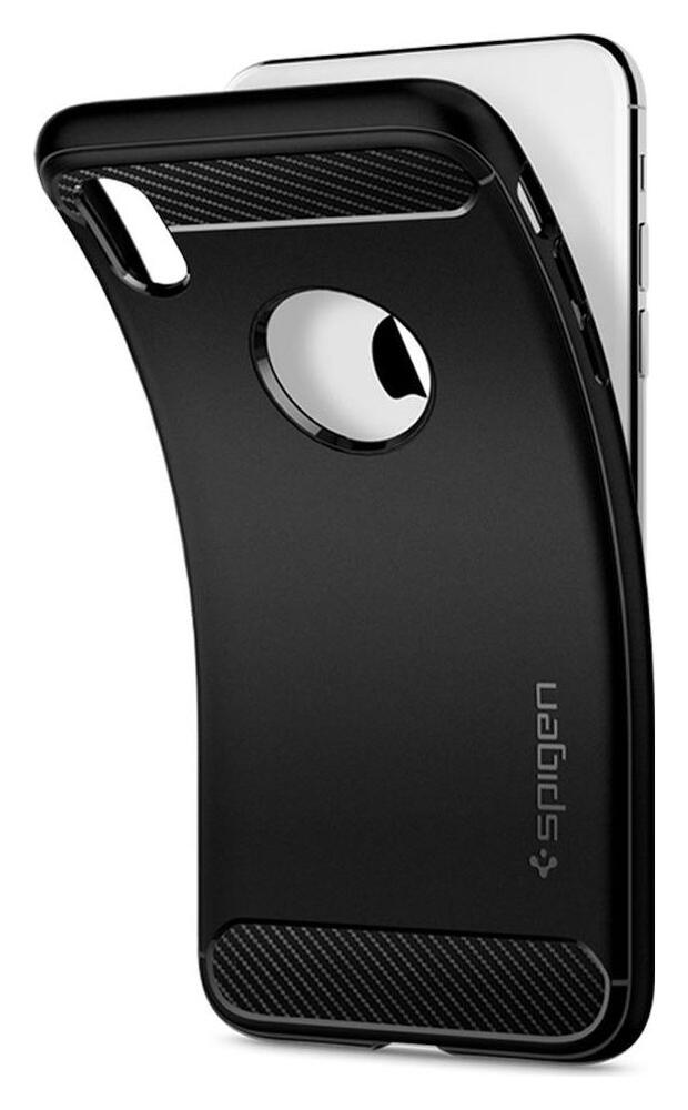 Spigen Rugged Armor Apple iPhone XR Hoesje Matte Black afbeelding 13
