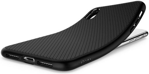 Spigen Liquid Air Apple iPhone XR Hoesje Back Cover Matte Black afbeelding 3