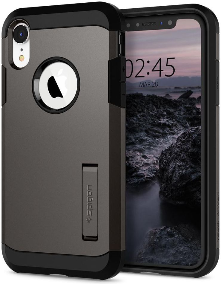 Spigen Tough Armor Case Apple iPhone XR Gunmetal afbeelding 1