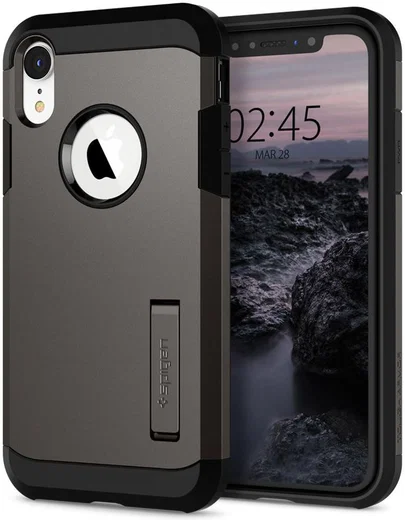 Spigen Tough Armor Case Apple iPhone XR Gunmetal afbeelding 1