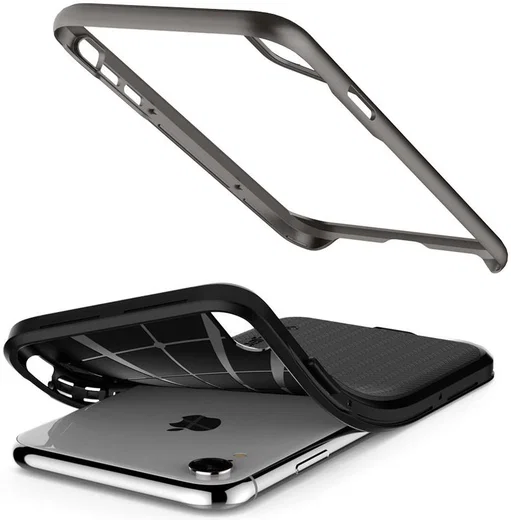 Spigen Neo Hybrid Hoesje Apple iPhone XR Gunmetal afbeelding 4