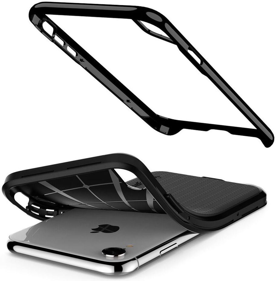 Spigen Neo Hybrid Hoesje Apple iPhone XR Jet Black afbeelding 4