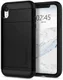 Spigen Slim Armor Card Holder Case Apple iPhone XR Hoesje Zwart afbeelding 1