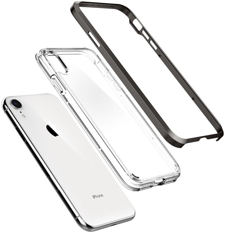Spigen Neo Hybrid Crystal Case Apple iPhone XR Gunmetal afbeelding 2