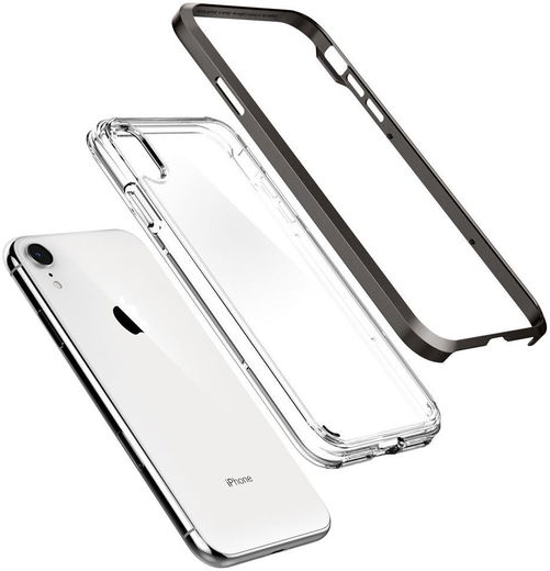 Spigen Neo Hybrid Crystal Case Apple iPhone XR Gunmetal afbeelding 2
