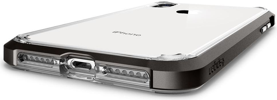 Spigen Neo Hybrid Crystal Case Apple iPhone XR Gunmetal afbeelding 3