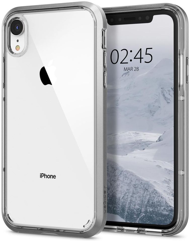 Spigen Neo Hybrid Crystal Case Apple iPhone XR Satin Silver afbeelding 1