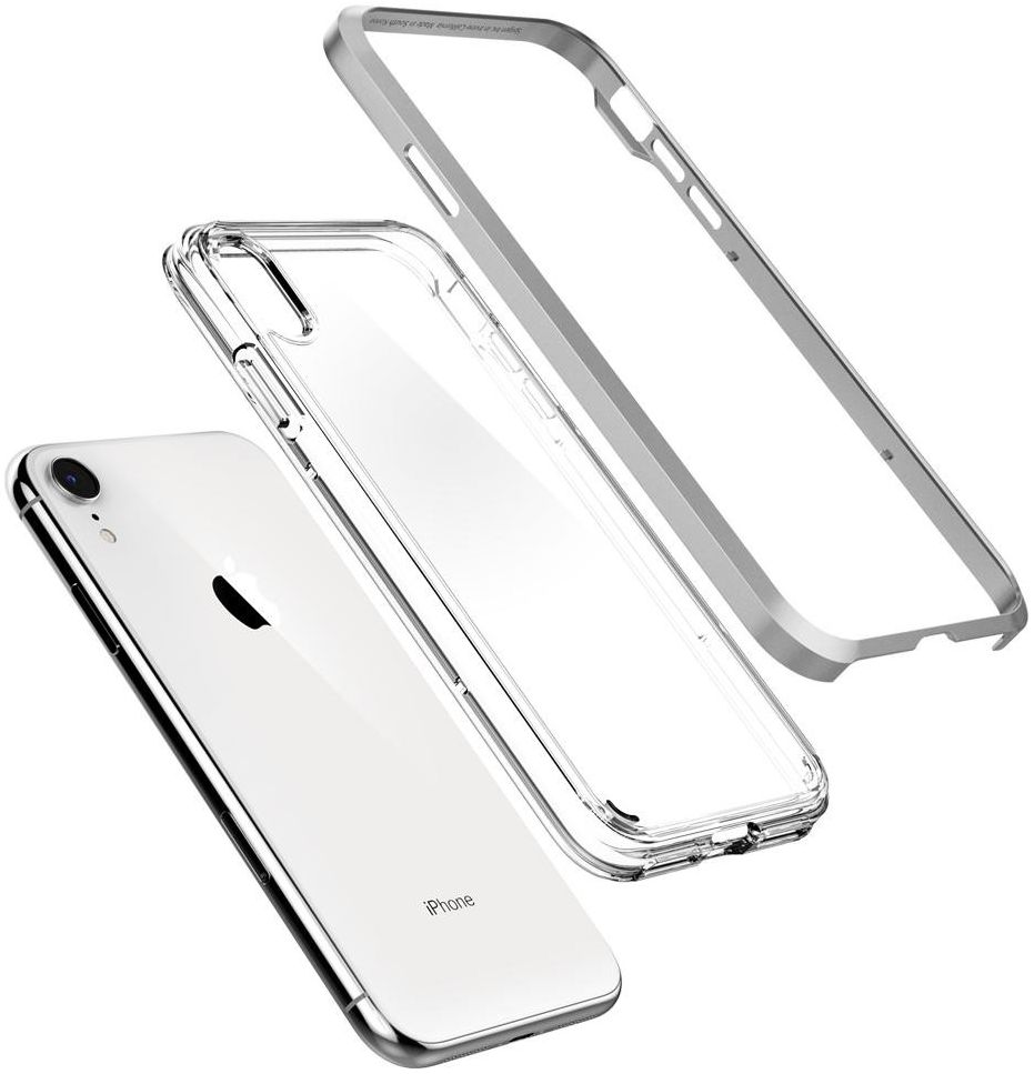 Spigen Neo Hybrid Crystal Case Apple iPhone XR Satin Silver afbeelding 2