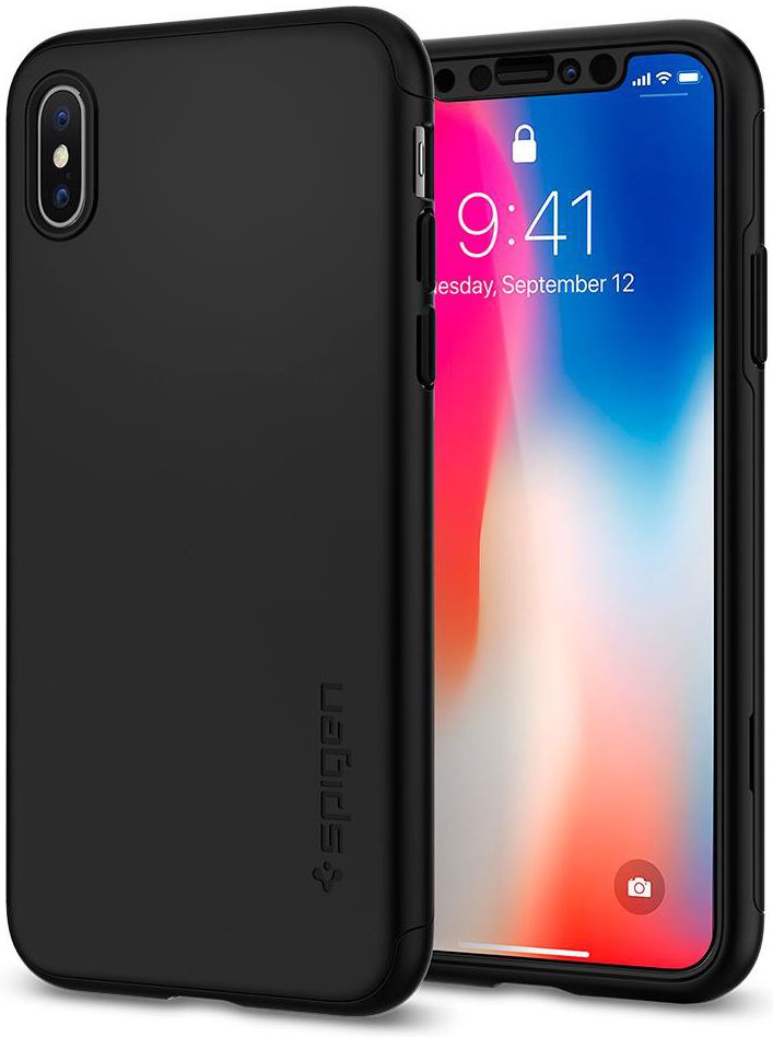 Spigen Thin Fit 360 Case Apple iPhone XR Black afbeelding 2