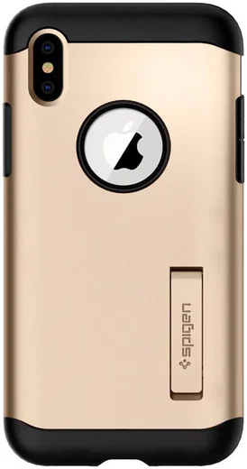 Spigen Slim Armor Hoesje Apple iPhone XS Max Champagne Gold afbeelding 6