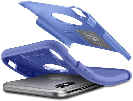Spigen Slim Armor Hoesje Apple iPhone XS Max Violet afbeelding 3