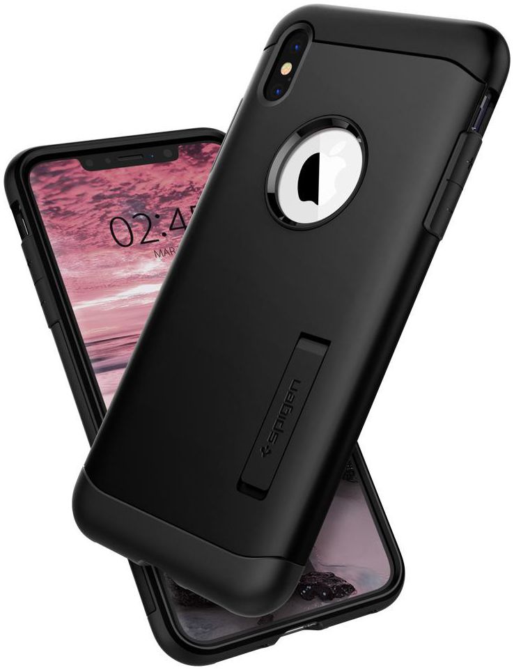 Spigen Slim Armor Hoesje Apple iPhone XS Max Black afbeelding 2
