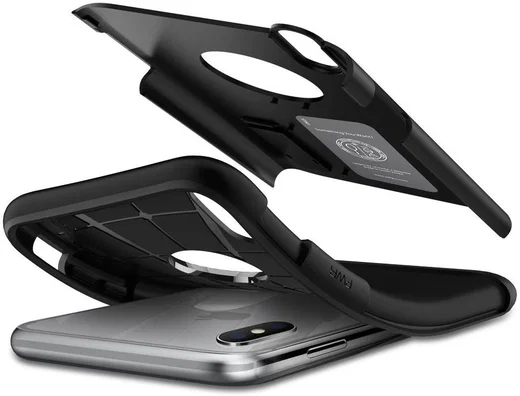 Spigen Slim Armor Hoesje Apple iPhone XS Max Black afbeelding 3