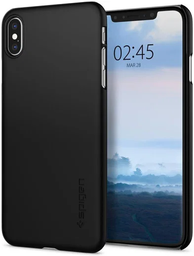 Spigen Thin Fit A Case Apple iPhone XS Max Black afbeelding 1
