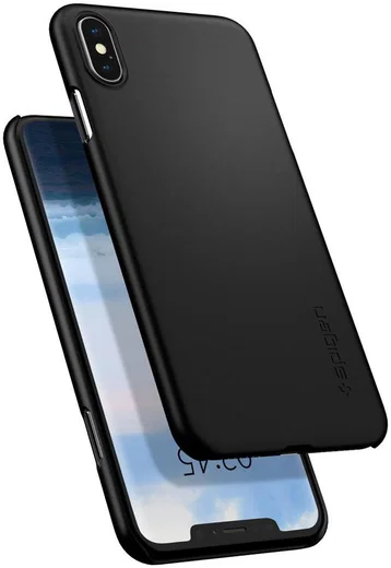 Spigen Thin Fit A Case Apple iPhone XS Max Black afbeelding 2