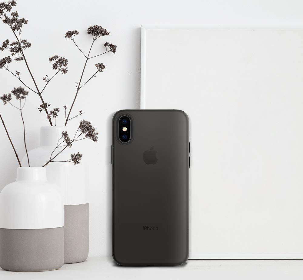 Spigen Air Skin Case Apple iPhone XS Max Black afbeelding 2