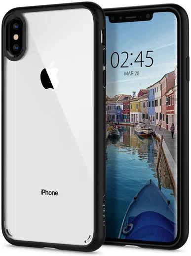 Spigen Ultra Hybrid Hoesje Apple iPhone XS Max Matte Zwart afbeelding 1