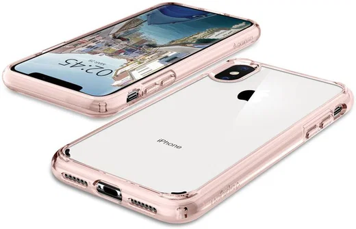 Spigen Ultra Hybrid Hoesje Apple iPhone XS Max Rose Crystal afbeelding 3