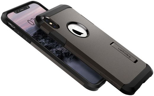 Spigen Tough Armor Case Apple iPhone XS Max Gunmetal afbeelding 2