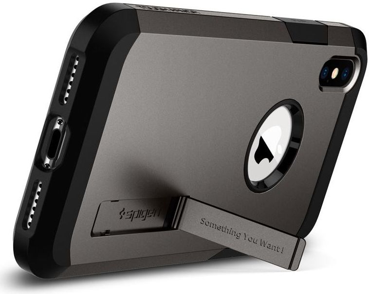 Spigen Tough Armor Case Apple iPhone XS Max Gunmetal afbeelding 4