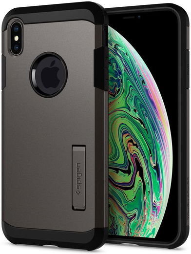 Spigen Tough Armor Case Apple iPhone XS Max Gunmetal afbeelding 1