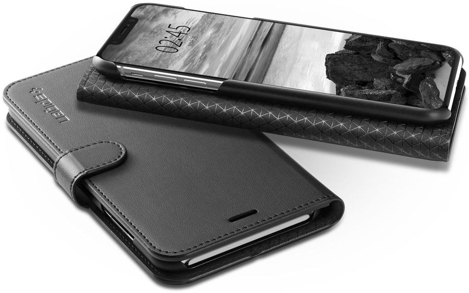 Spigen Wallet S Flip Case Apple iPhone XS Max Black afbeelding 4