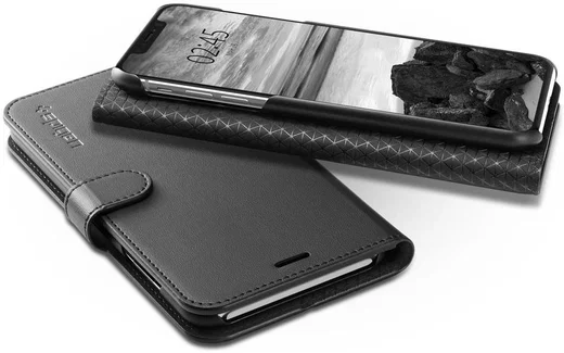 Spigen Wallet S Flip Case Apple iPhone XS Max Black afbeelding 4