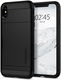 Spigen Slim Armor Card Holder Case Apple iPhone XS Max Hoesje Zwart afbeelding 1
