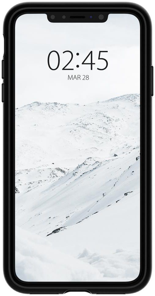 Spigen Slim Armor Card Holder Case Apple iPhone XS Max Hoesje Zwart afbeelding 4