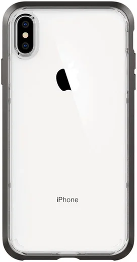 Spigen Neo Hybrid Crystal Hoesje iPhone XS Max Crystal Gunmetal afbeelding 4