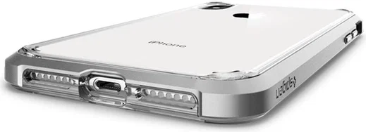 Spigen Neo Hybrid Crystal Hoesje iPhone XS Max Crystal Satin Silver afbeelding 3