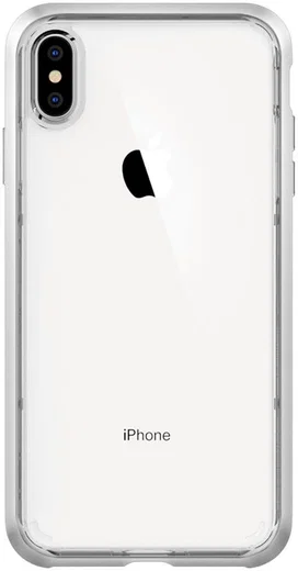 Spigen Neo Hybrid Crystal Hoesje iPhone XS Max Crystal Satin Silver afbeelding 4