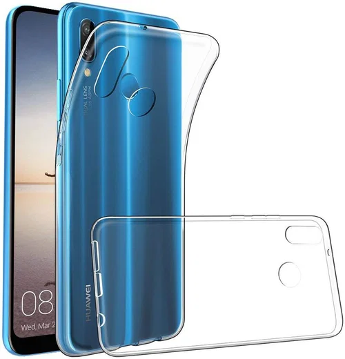 Huawei P Smart Plus Hoesje Dun TPU Transparant afbeelding 1