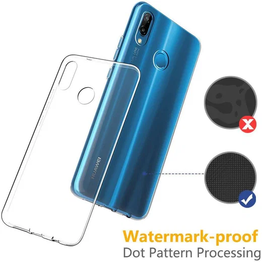 Huawei P Smart Plus Hoesje Dun TPU Transparant afbeelding 2