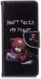Nokia 5.1 Portemonnee Hoesje met Don't Touch My Phone Print afbeelding 1