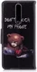 Nokia 5.1 Portemonnee Hoesje met Don't Touch My Phone Print afbeelding 4