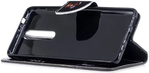 Nokia 5.1 Portemonnee Hoesje met Don't Touch My Phone Print afbeelding 5