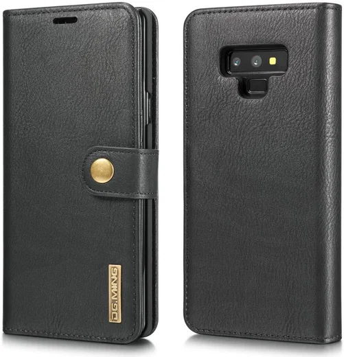 Samsung Galaxy Note 9 Echt Leren 2-in-1 Portemonnee Hoesje Zwart afbeelding 5