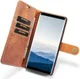 Samsung Galaxy Note 9 Echt Leren 2-in-1 Portemonnee Hoesje Bruin afbeelding 1