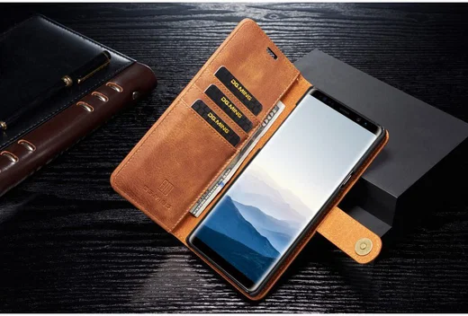 Samsung Galaxy Note 9 Echt Leren 2-in-1 Portemonnee Hoesje Bruin afbeelding 20