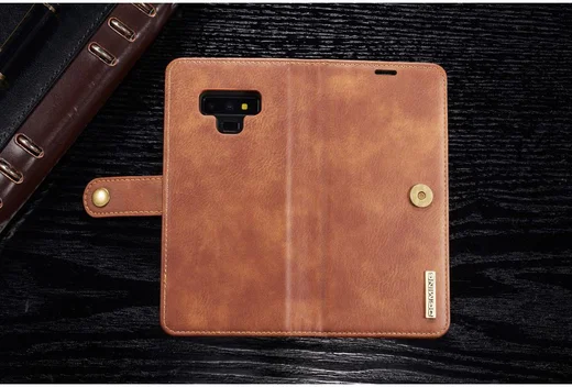 Samsung Galaxy Note 9 Echt Leren 2-in-1 Portemonnee Hoesje Bruin afbeelding 26