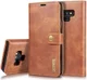 Samsung Galaxy Note 9 Echt Leren 2-in-1 Portemonnee Hoesje Bruin afbeelding 4