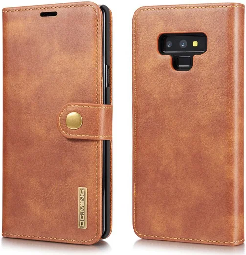 Samsung Galaxy Note 9 Echt Leren 2-in-1 Portemonnee Hoesje Bruin afbeelding 5