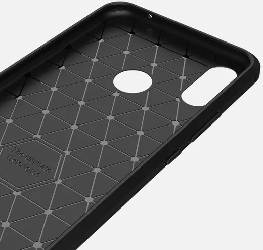 Huawei P Smart Plus Geborsteld TPU Hoesje Zwart afbeelding 8