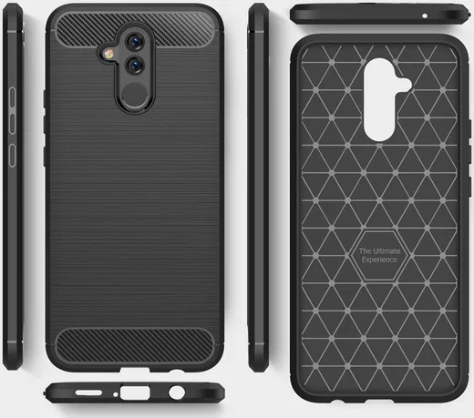 Huawei Mate 20 Lite Geborsteld TPU Hoesje Blauw afbeelding 10