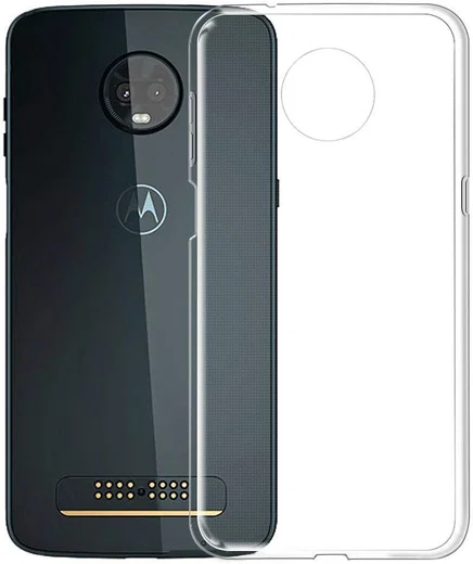 Motorola Moto Z3 Play Hoesje Dun TPU Transparant afbeelding 2