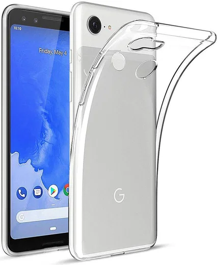 Google Pixel 3 XL Hoesje Dun TPU Transparant afbeelding 1